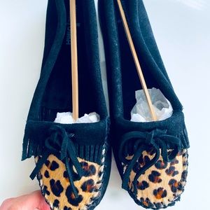 BNWB MINNETONKA BLACK LEOPARD 10